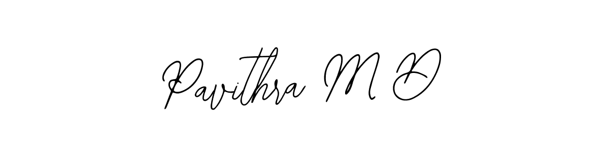 How to make Pavithra M D name signature. Use Bearetta-2O07w style for creating short signs online. This is the latest handwritten sign. Pavithra M D signature style 12 images and pictures png