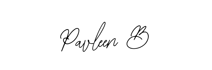 Make a beautiful signature design for name Pavleen B. With this signature (Bearetta-2O07w) style, you can create a handwritten signature for free. Pavleen B signature style 12 images and pictures png