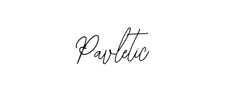 You should practise on your own different ways (Bearetta-2O07w) to write your name (Pavletic) in signature. don't let someone else do it for you. Pavletic signature style 12 images and pictures png