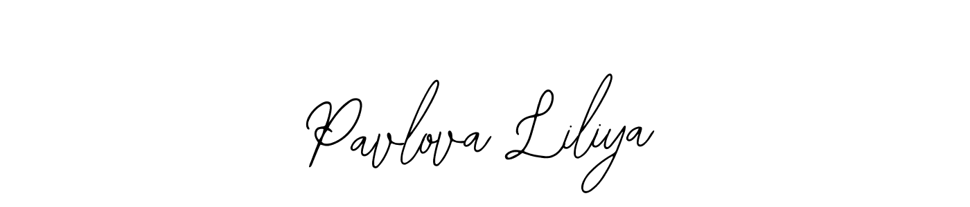 Similarly Bearetta-2O07w is the best handwritten signature design. Signature creator online .You can use it as an online autograph creator for name Pavlova Liliya. Pavlova Liliya signature style 12 images and pictures png