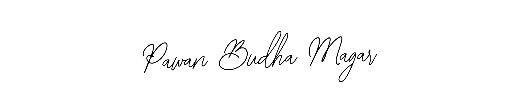 Design your own signature with our free online signature maker. With this signature software, you can create a handwritten (Bearetta-2O07w) signature for name Pawan Budha Magar. Pawan Budha Magar signature style 12 images and pictures png