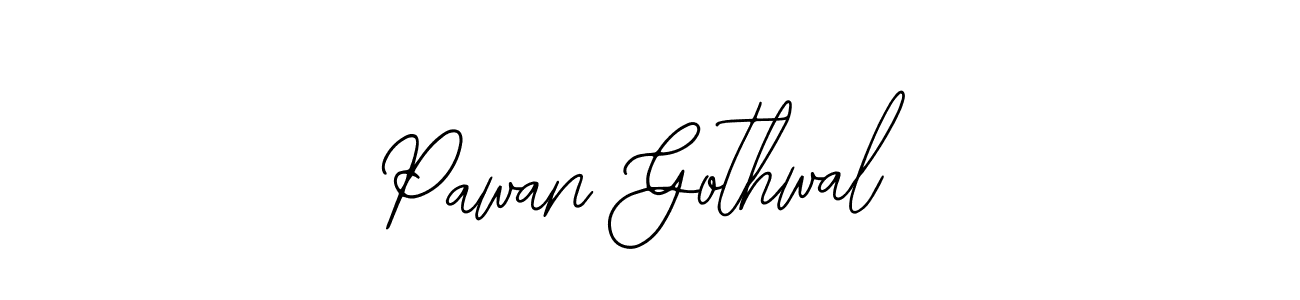 Pawan Gothwal stylish signature style. Best Handwritten Sign (Bearetta-2O07w) for my name. Handwritten Signature Collection Ideas for my name Pawan Gothwal. Pawan Gothwal signature style 12 images and pictures png
