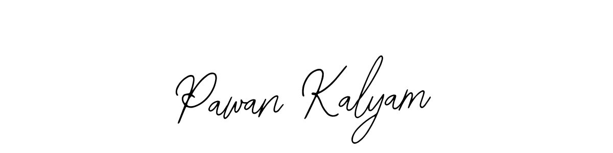 You should practise on your own different ways (Bearetta-2O07w) to write your name (Pawan Kalyam) in signature. don't let someone else do it for you. Pawan Kalyam signature style 12 images and pictures png