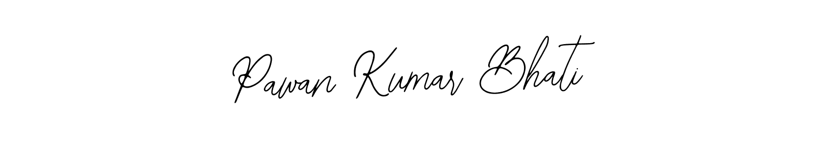 How to make Pawan Kumar Bhati name signature. Use Bearetta-2O07w style for creating short signs online. This is the latest handwritten sign. Pawan Kumar Bhati signature style 12 images and pictures png