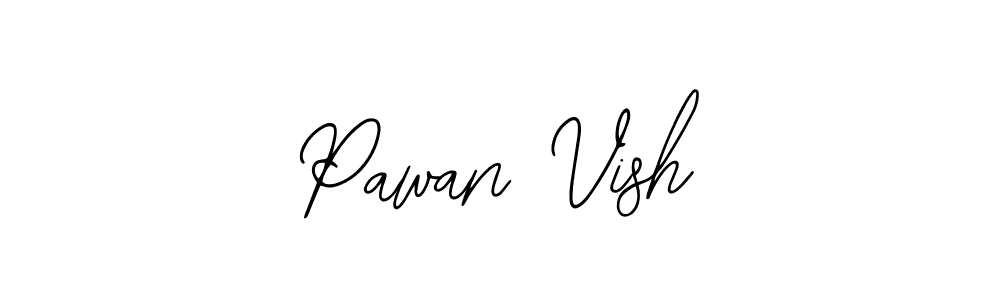 Similarly Bearetta-2O07w is the best handwritten signature design. Signature creator online .You can use it as an online autograph creator for name Pawan Vish. Pawan Vish signature style 12 images and pictures png