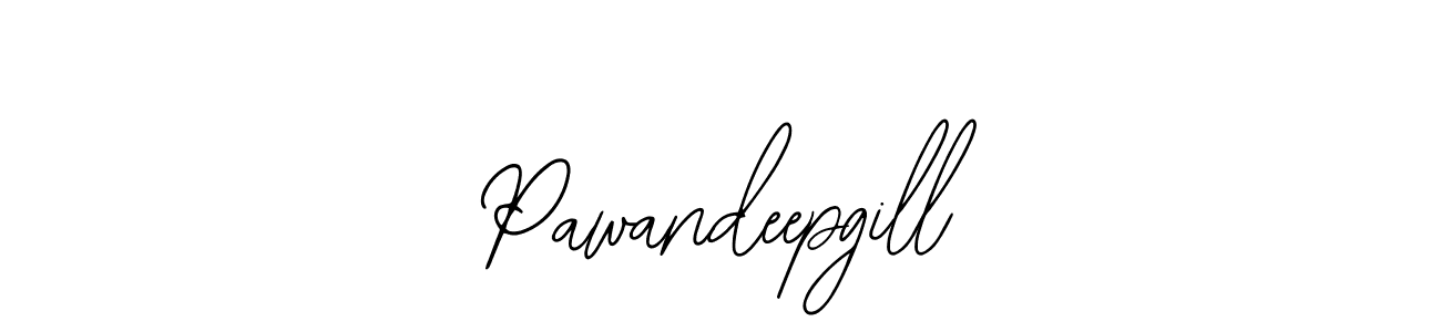 How to make Pawandeepgill signature? Bearetta-2O07w is a professional autograph style. Create handwritten signature for Pawandeepgill name. Pawandeepgill signature style 12 images and pictures png