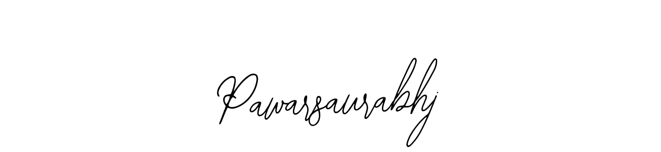 How to make Pawarsaurabhj name signature. Use Bearetta-2O07w style for creating short signs online. This is the latest handwritten sign. Pawarsaurabhj signature style 12 images and pictures png