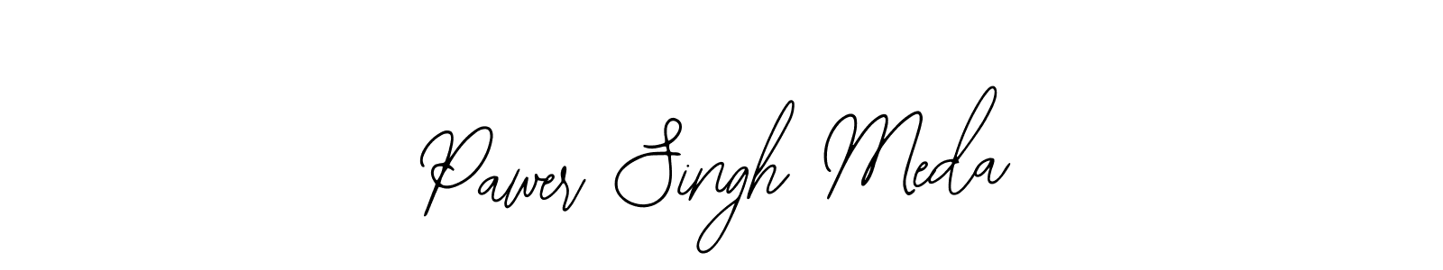 This is the best signature style for the Pawer Singh Meda name. Also you like these signature font (Bearetta-2O07w). Mix name signature. Pawer Singh Meda signature style 12 images and pictures png