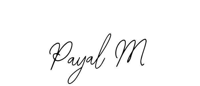 if you are searching for the best signature style for your name Payal M. so please give up your signature search. here we have designed multiple signature styles  using Bearetta-2O07w. Payal M signature style 12 images and pictures png