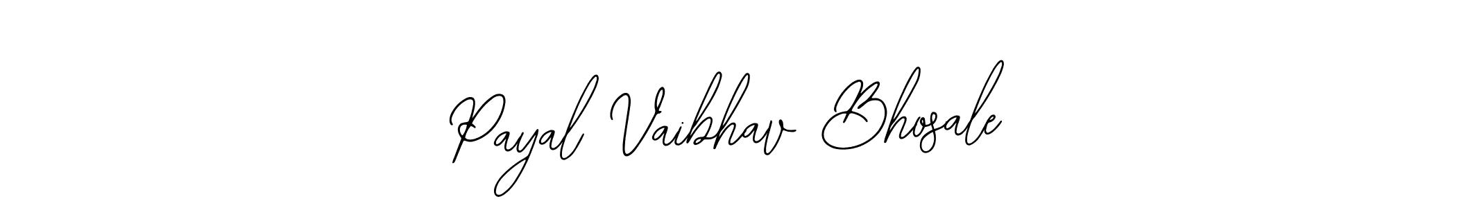 Create a beautiful signature design for name Payal Vaibhav Bhosale. With this signature (Bearetta-2O07w) fonts, you can make a handwritten signature for free. Payal Vaibhav Bhosale signature style 12 images and pictures png
