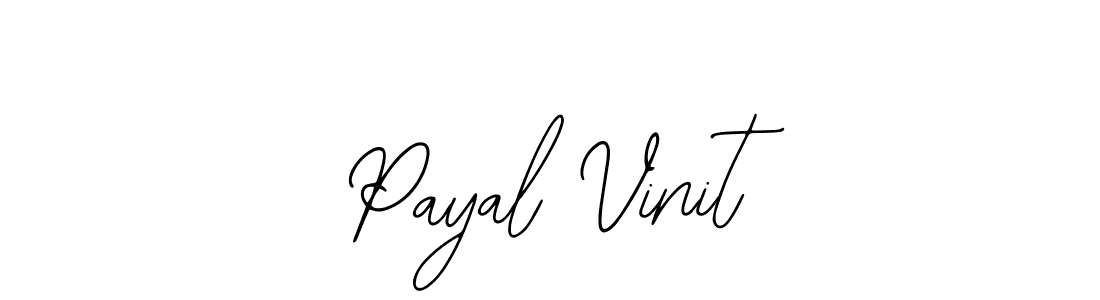 How to make Payal Vinit signature? Bearetta-2O07w is a professional autograph style. Create handwritten signature for Payal Vinit name. Payal Vinit signature style 12 images and pictures png