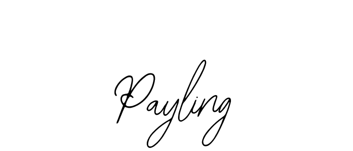 How to make Payling name signature. Use Bearetta-2O07w style for creating short signs online. This is the latest handwritten sign. Payling signature style 12 images and pictures png