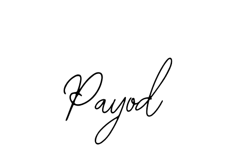 Use a signature maker to create a handwritten signature online. With this signature software, you can design (Bearetta-2O07w) your own signature for name Payod. Payod signature style 12 images and pictures png