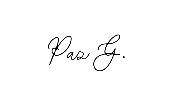 Design your own signature with our free online signature maker. With this signature software, you can create a handwritten (Bearetta-2O07w) signature for name Paz G.. Paz G. signature style 12 images and pictures png