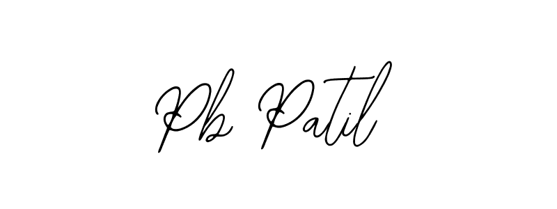 Make a beautiful signature design for name Pb Patil. Use this online signature maker to create a handwritten signature for free. Pb Patil signature style 12 images and pictures png