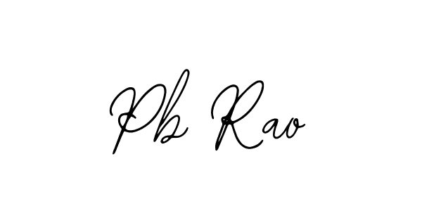 Make a beautiful signature design for name Pb Rao. With this signature (Bearetta-2O07w) style, you can create a handwritten signature for free. Pb Rao signature style 12 images and pictures png