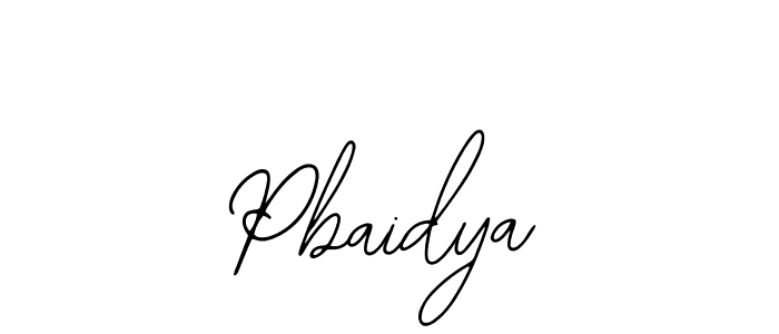 Also we have Pbaidya name is the best signature style. Create professional handwritten signature collection using Bearetta-2O07w autograph style. Pbaidya signature style 12 images and pictures png