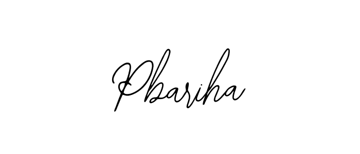 Design your own signature with our free online signature maker. With this signature software, you can create a handwritten (Bearetta-2O07w) signature for name Pbariha. Pbariha signature style 12 images and pictures png