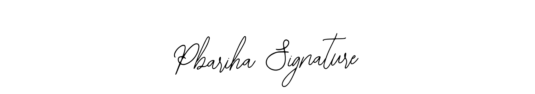 How to make Pbariha Signature name signature. Use Bearetta-2O07w style for creating short signs online. This is the latest handwritten sign. Pbariha Signature signature style 12 images and pictures png
