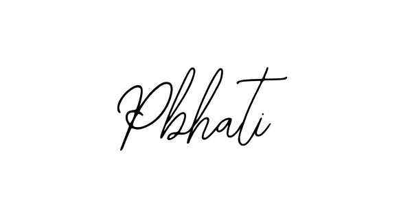 Pbhati stylish signature style. Best Handwritten Sign (Bearetta-2O07w) for my name. Handwritten Signature Collection Ideas for my name Pbhati. Pbhati signature style 12 images and pictures png