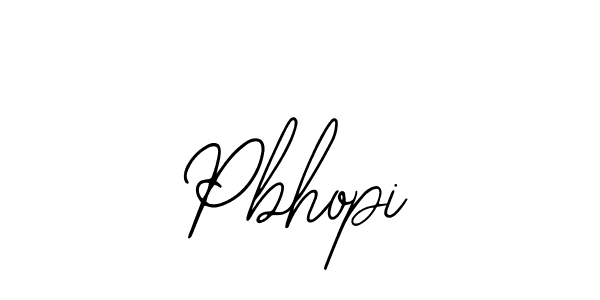 How to make Pbhopi name signature. Use Bearetta-2O07w style for creating short signs online. This is the latest handwritten sign. Pbhopi signature style 12 images and pictures png