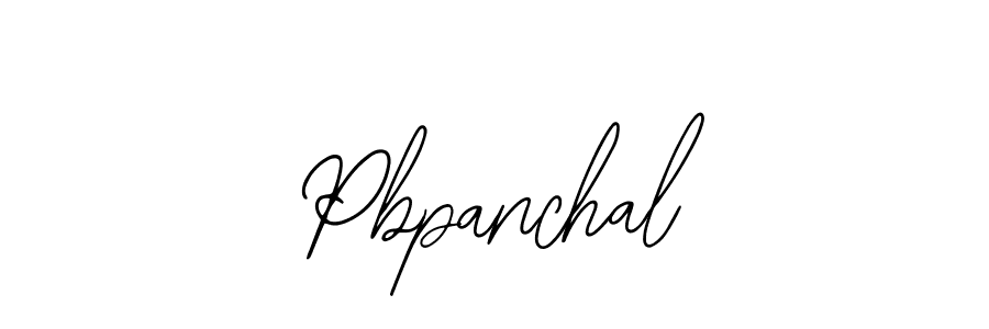 How to make Pbpanchal name signature. Use Bearetta-2O07w style for creating short signs online. This is the latest handwritten sign. Pbpanchal signature style 12 images and pictures png