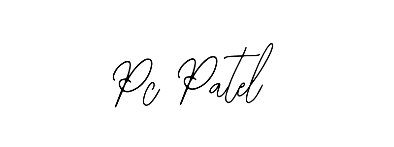 How to make Pc Patel name signature. Use Bearetta-2O07w style for creating short signs online. This is the latest handwritten sign. Pc Patel signature style 12 images and pictures png