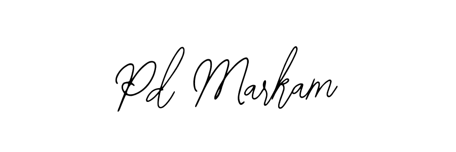 You should practise on your own different ways (Bearetta-2O07w) to write your name (Pd Markam) in signature. don't let someone else do it for you. Pd Markam signature style 12 images and pictures png
