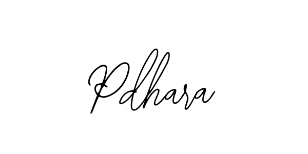 How to make Pdhara name signature. Use Bearetta-2O07w style for creating short signs online. This is the latest handwritten sign. Pdhara signature style 12 images and pictures png