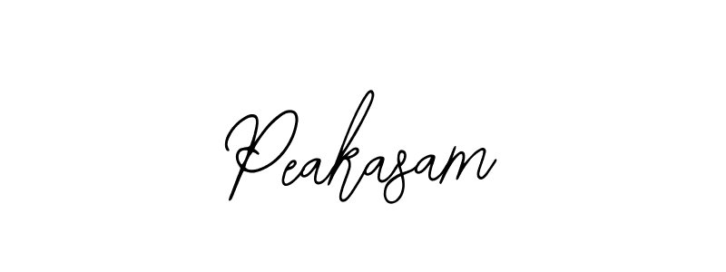 How to make Peakasam signature? Bearetta-2O07w is a professional autograph style. Create handwritten signature for Peakasam name. Peakasam signature style 12 images and pictures png
