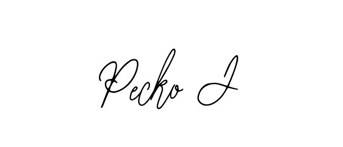 Make a beautiful signature design for name Pecko J. With this signature (Bearetta-2O07w) style, you can create a handwritten signature for free. Pecko J signature style 12 images and pictures png