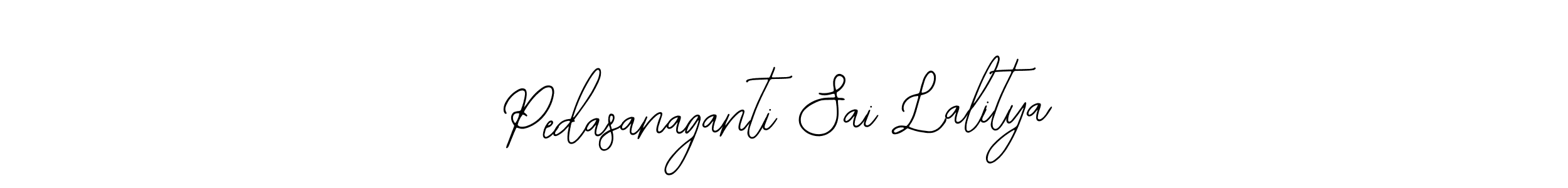 Use a signature maker to create a handwritten signature online. With this signature software, you can design (Bearetta-2O07w) your own signature for name Pedasanaganti Sai Lalitya. Pedasanaganti Sai Lalitya signature style 12 images and pictures png