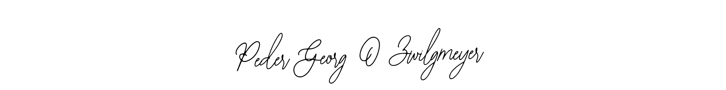 Use a signature maker to create a handwritten signature online. With this signature software, you can design (Bearetta-2O07w) your own signature for name Peder Georg O Zwilgmeyer. Peder Georg O Zwilgmeyer signature style 12 images and pictures png