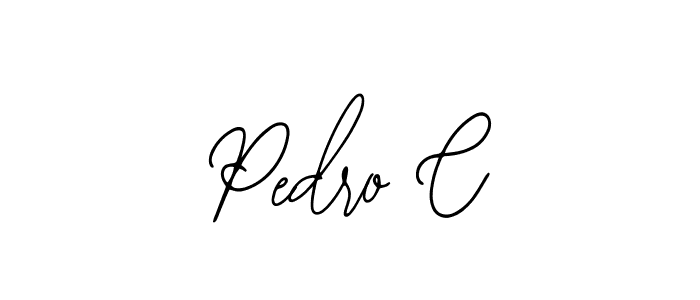 Design your own signature with our free online signature maker. With this signature software, you can create a handwritten (Bearetta-2O07w) signature for name Pedro C. Pedro C signature style 12 images and pictures png