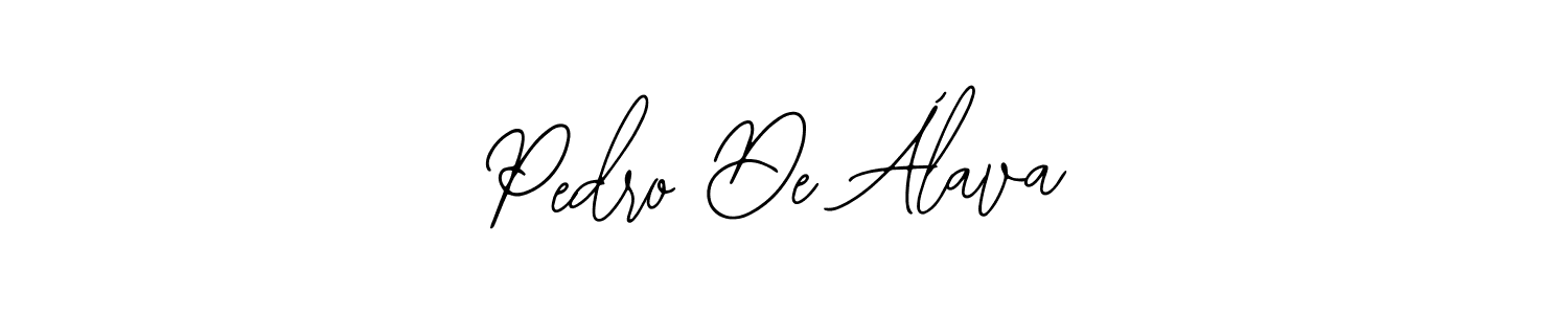 How to make Pedro De Álava name signature. Use Bearetta-2O07w style for creating short signs online. This is the latest handwritten sign. Pedro De Álava signature style 12 images and pictures png