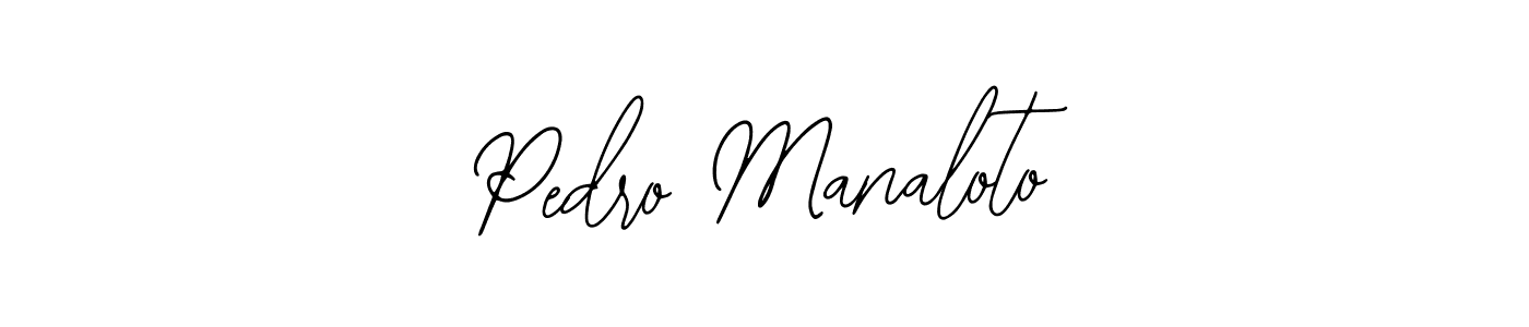 The best way (Bearetta-2O07w) to make a short signature is to pick only two or three words in your name. The name Pedro Manaloto include a total of six letters. For converting this name. Pedro Manaloto signature style 12 images and pictures png