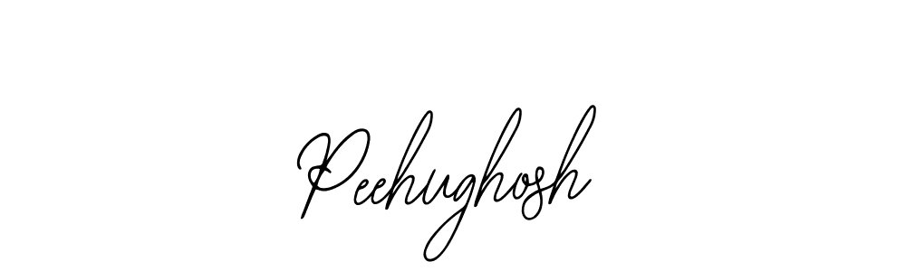 Use a signature maker to create a handwritten signature online. With this signature software, you can design (Bearetta-2O07w) your own signature for name Peehughosh. Peehughosh signature style 12 images and pictures png