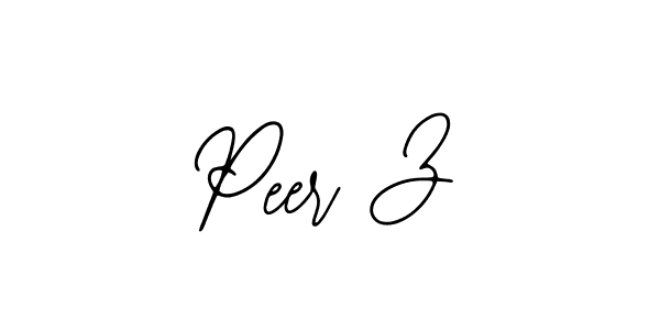 Design your own signature with our free online signature maker. With this signature software, you can create a handwritten (Bearetta-2O07w) signature for name Peer Z. Peer Z signature style 12 images and pictures png