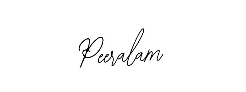 Design your own signature with our free online signature maker. With this signature software, you can create a handwritten (Bearetta-2O07w) signature for name Peeralam. Peeralam signature style 12 images and pictures png