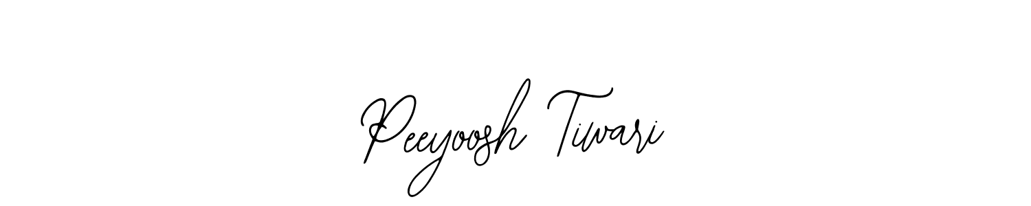 Create a beautiful signature design for name Peeyoosh Tiwari. With this signature (Bearetta-2O07w) fonts, you can make a handwritten signature for free. Peeyoosh Tiwari signature style 12 images and pictures png