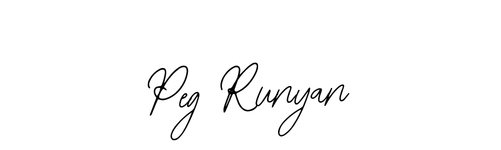 How to make Peg Runyan signature? Bearetta-2O07w is a professional autograph style. Create handwritten signature for Peg Runyan name. Peg Runyan signature style 12 images and pictures png