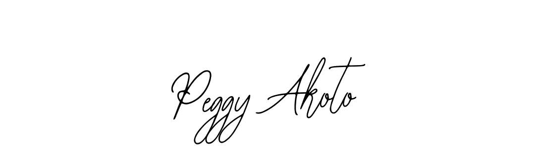 Use a signature maker to create a handwritten signature online. With this signature software, you can design (Bearetta-2O07w) your own signature for name Peggy Akoto. Peggy Akoto signature style 12 images and pictures png