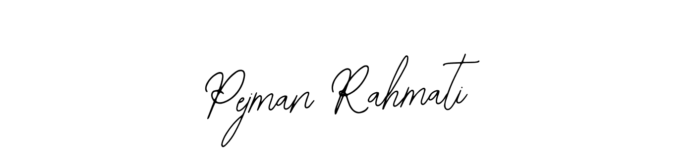 How to make Pejman Rahmati name signature. Use Bearetta-2O07w style for creating short signs online. This is the latest handwritten sign. Pejman Rahmati signature style 12 images and pictures png