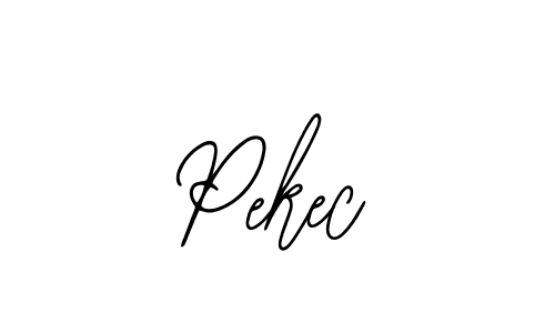 Use a signature maker to create a handwritten signature online. With this signature software, you can design (Bearetta-2O07w) your own signature for name Pekec. Pekec signature style 12 images and pictures png