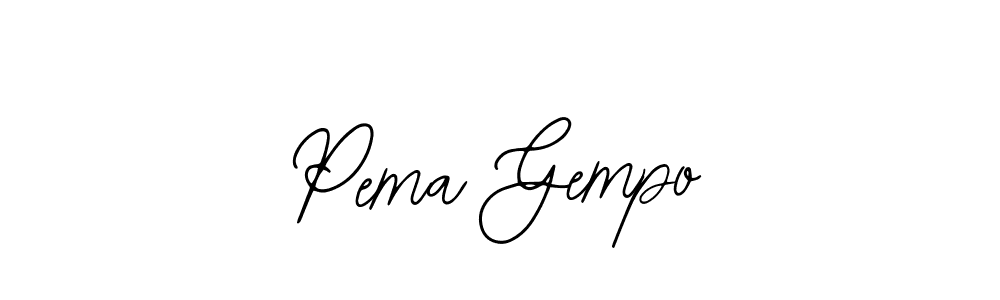 Make a beautiful signature design for name Pema Gempo. With this signature (Bearetta-2O07w) style, you can create a handwritten signature for free. Pema Gempo signature style 12 images and pictures png