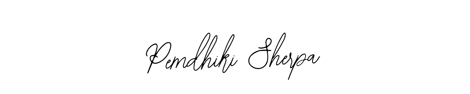 Create a beautiful signature design for name Pemdhiki Sherpa. With this signature (Bearetta-2O07w) fonts, you can make a handwritten signature for free. Pemdhiki Sherpa signature style 12 images and pictures png