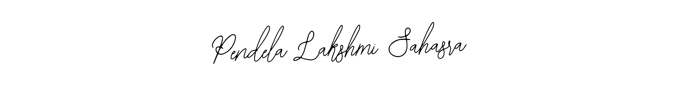 if you are searching for the best signature style for your name Pendela Lakshmi Sahasra. so please give up your signature search. here we have designed multiple signature styles  using Bearetta-2O07w. Pendela Lakshmi Sahasra signature style 12 images and pictures png
