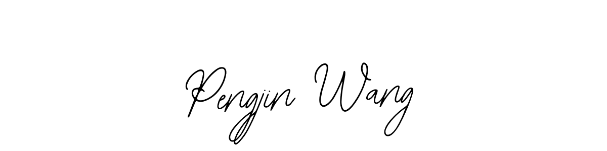 Design your own signature with our free online signature maker. With this signature software, you can create a handwritten (Bearetta-2O07w) signature for name Pengjin Wang. Pengjin Wang signature style 12 images and pictures png