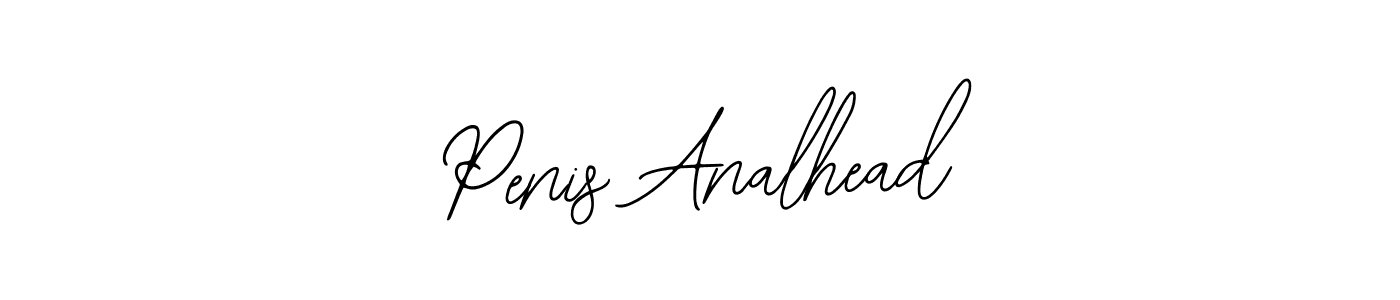 How to make Penis Analhead name signature. Use Bearetta-2O07w style for creating short signs online. This is the latest handwritten sign. Penis Analhead signature style 12 images and pictures png