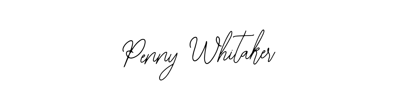 Bearetta-2O07w is a professional signature style that is perfect for those who want to add a touch of class to their signature. It is also a great choice for those who want to make their signature more unique. Get Penny Whitaker name to fancy signature for free. Penny Whitaker signature style 12 images and pictures png
